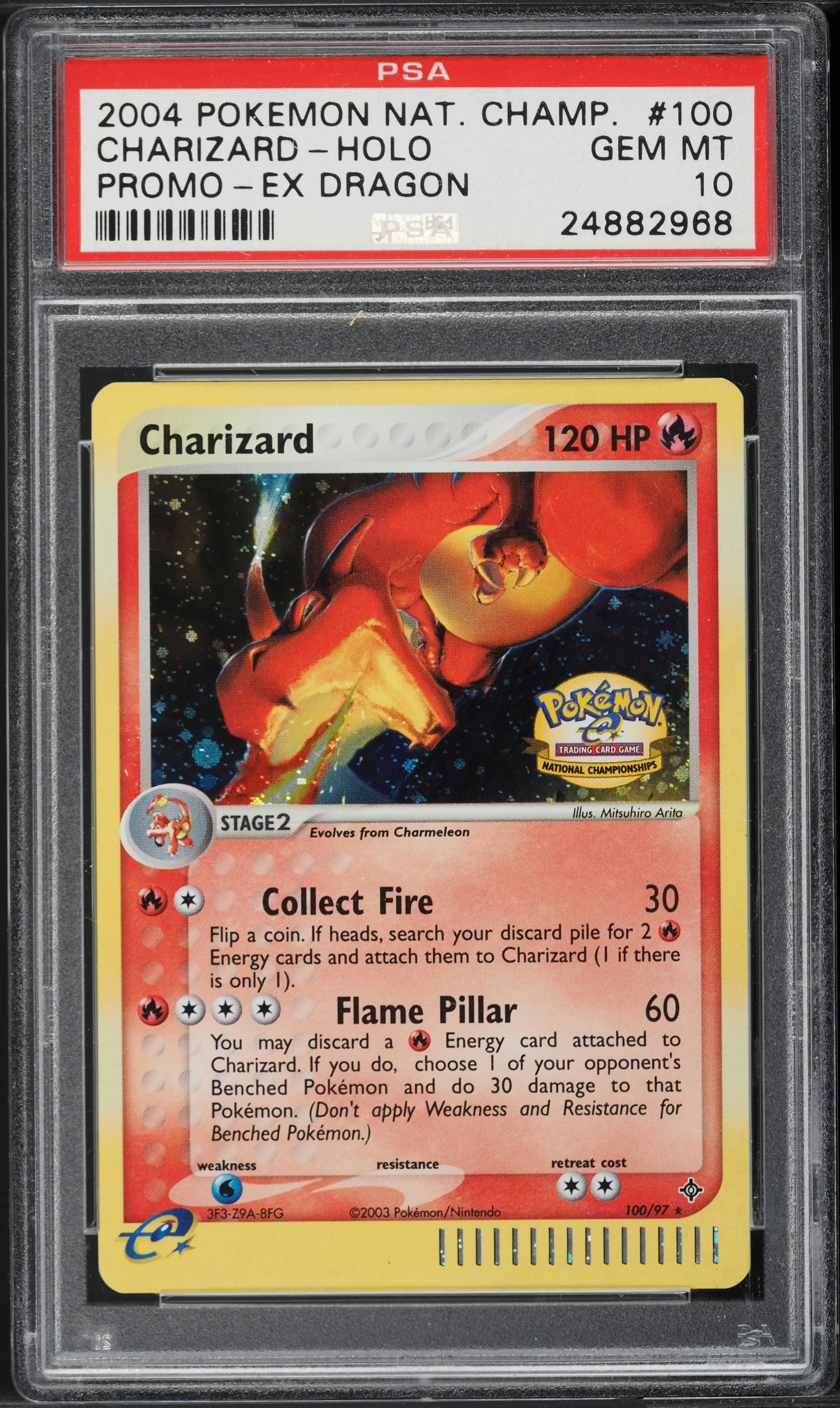 2003 Pokemon EX Dragon National Championships Holo Charizard #100 PSA 10 GEM