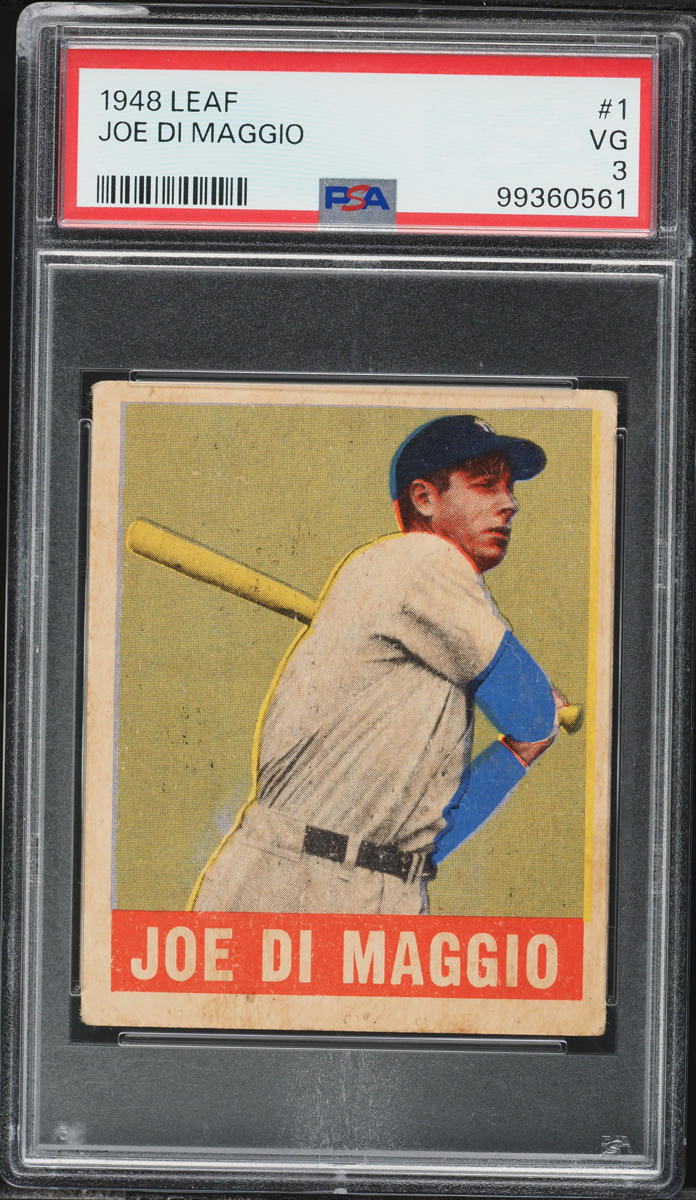 1948 Leaf Joe DiMaggio #1 PSA 3 VG