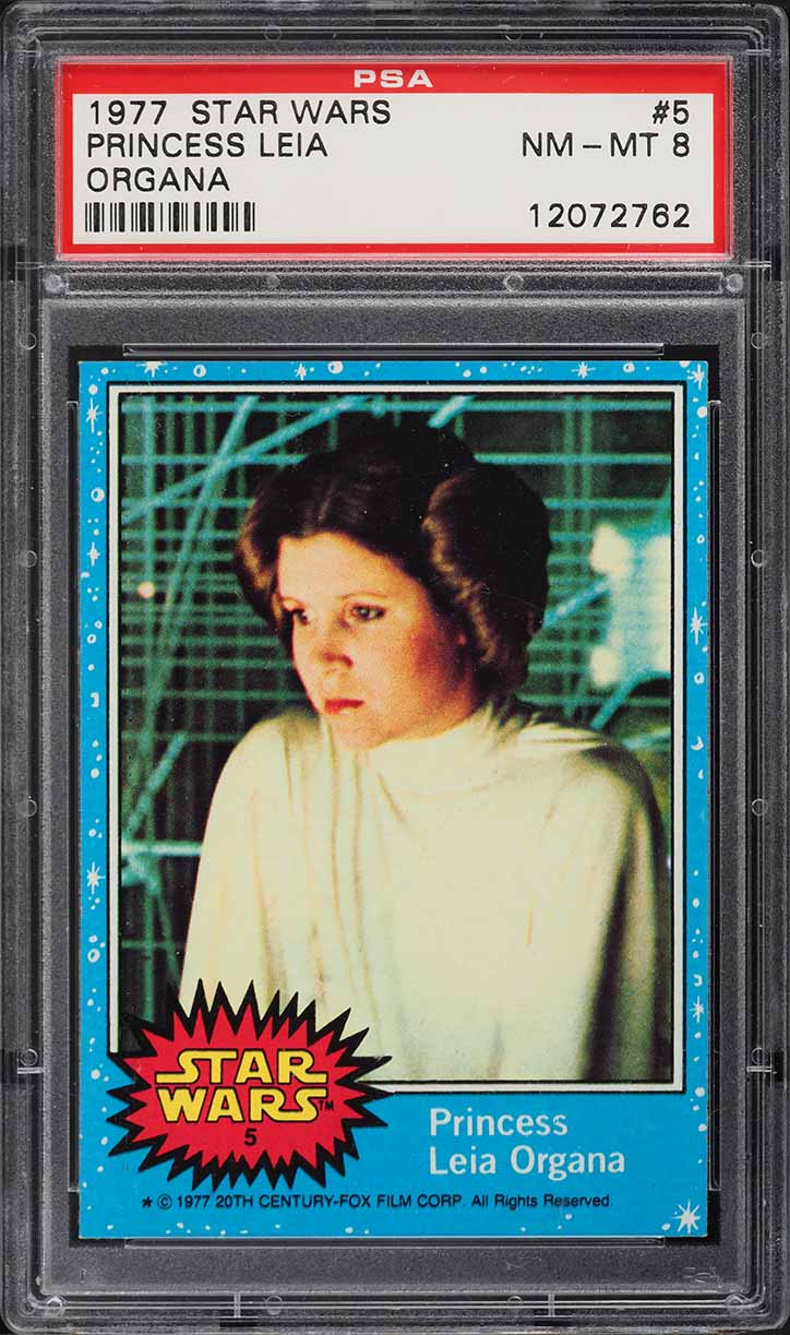 1977 Topps Star Wars Princess Leia Organa #5 PSA 8 NM-MT