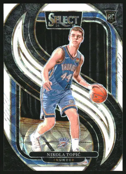 2024-25 Panini Select Premier White Scope Prizm #171 Nikola Topic RC /35