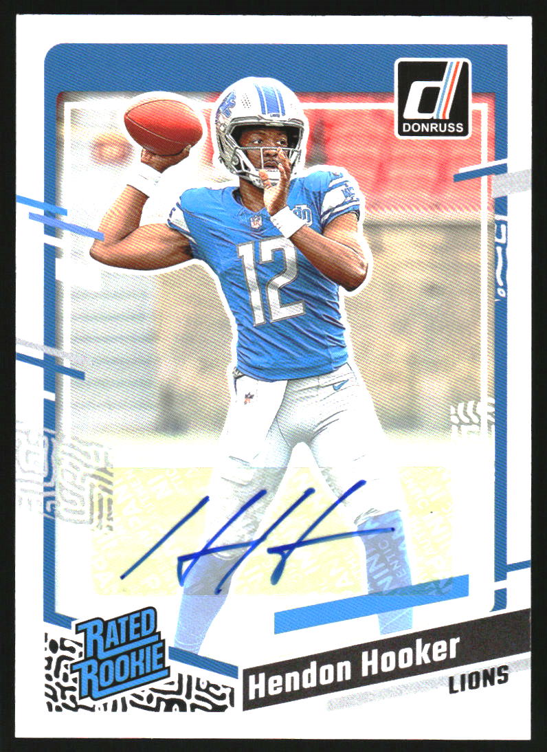 2023 Donruss Rated Rookies Autographs #329 Hendon Hooker RC Auto