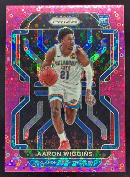 2021-22 Panini Prizm Fast Break Pink #286 Aaron Wiggins RC /50