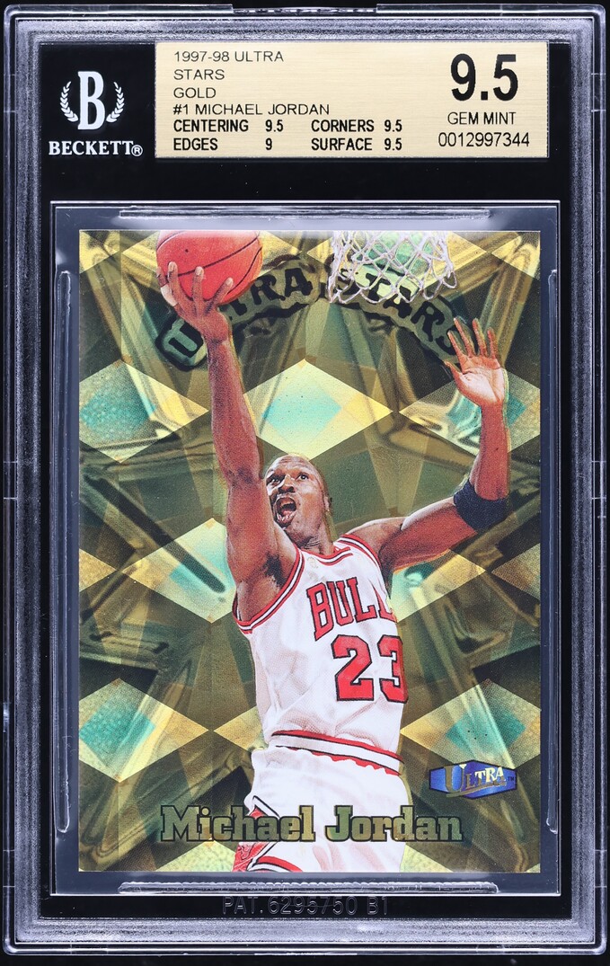 1997 Ultra Stars Gold Michael Jordan #1 BGS 9.5 GEM MINT