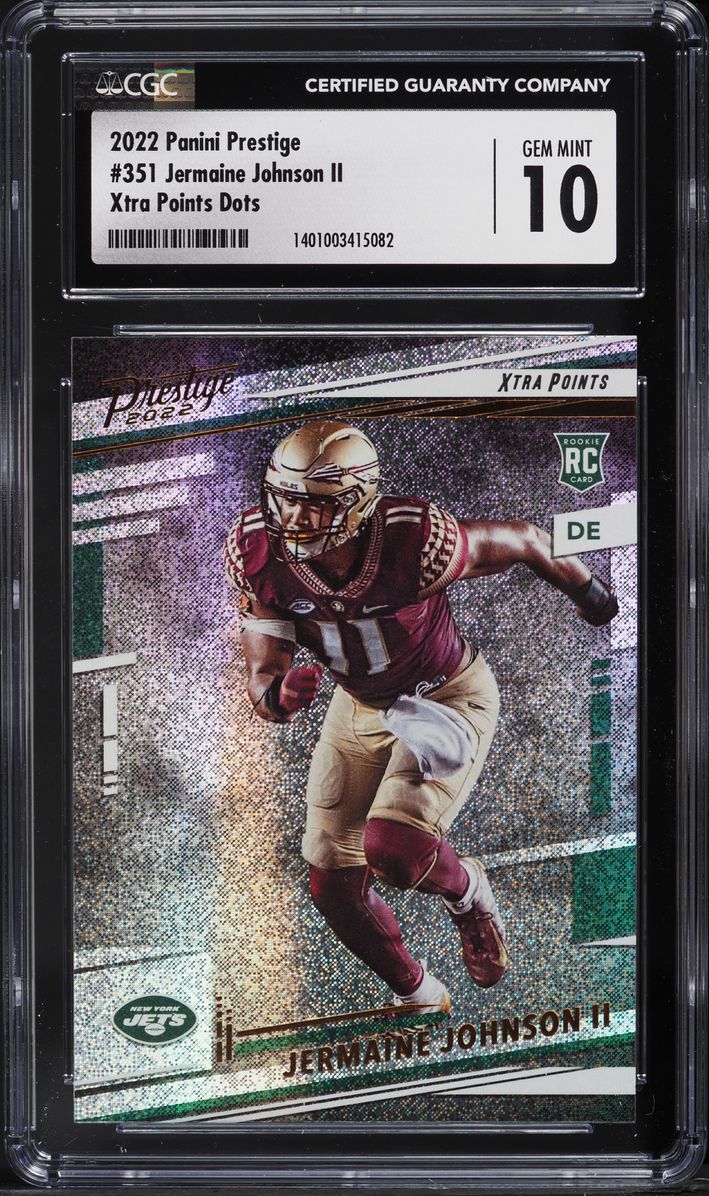 Jermaine Johnson II #351 2022 Panini Prestige Football Xtra Points Signatures Premium