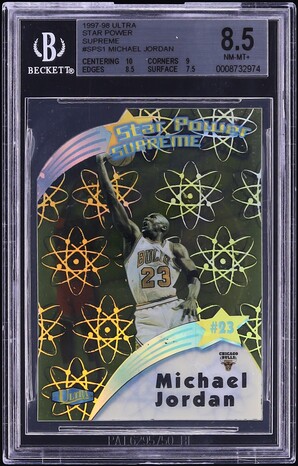 1997 Ultra Star Power Supreme Die-Cut Michael Jordan #SPS1 BGS 8.5 NM-MT+