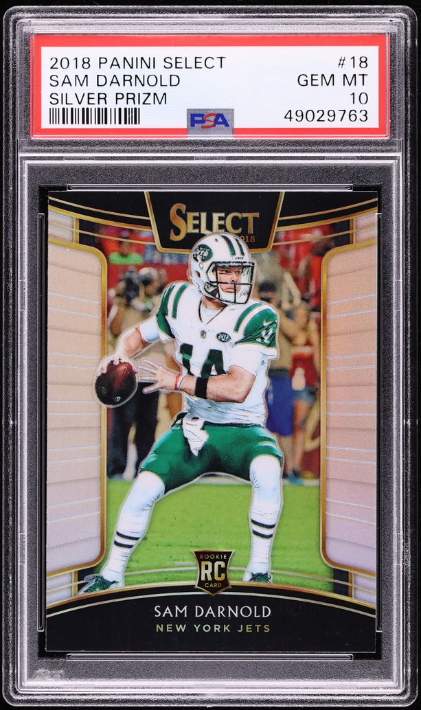 2018 Select Concourse Silver Prizm Sam Darnold ROOKIE #18 PSA 10 GEM MINT