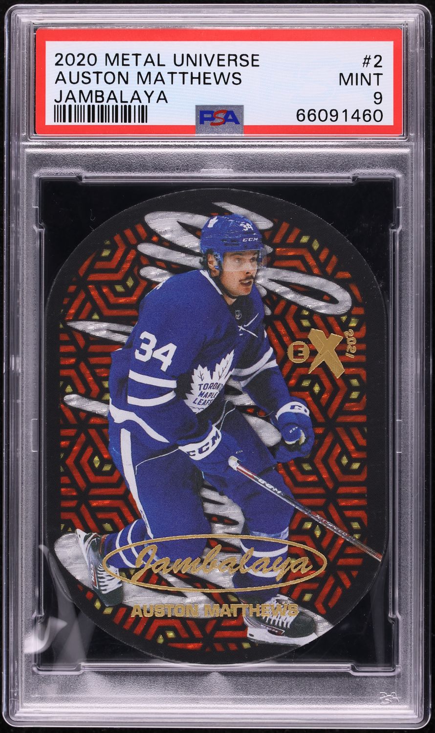 2020 Metal Universe Jambalaya Auston Matthews #2 PSA 9 MINT