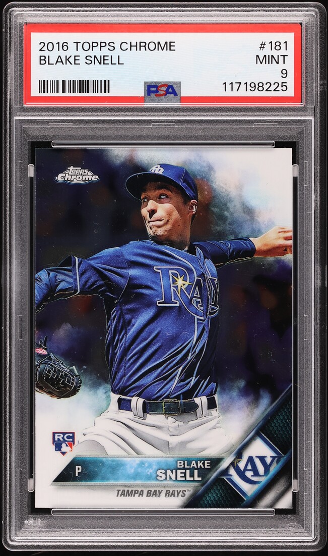 2016 Topps Chrome Blake Snell ROOKIE #181 PSA 9 MINT
