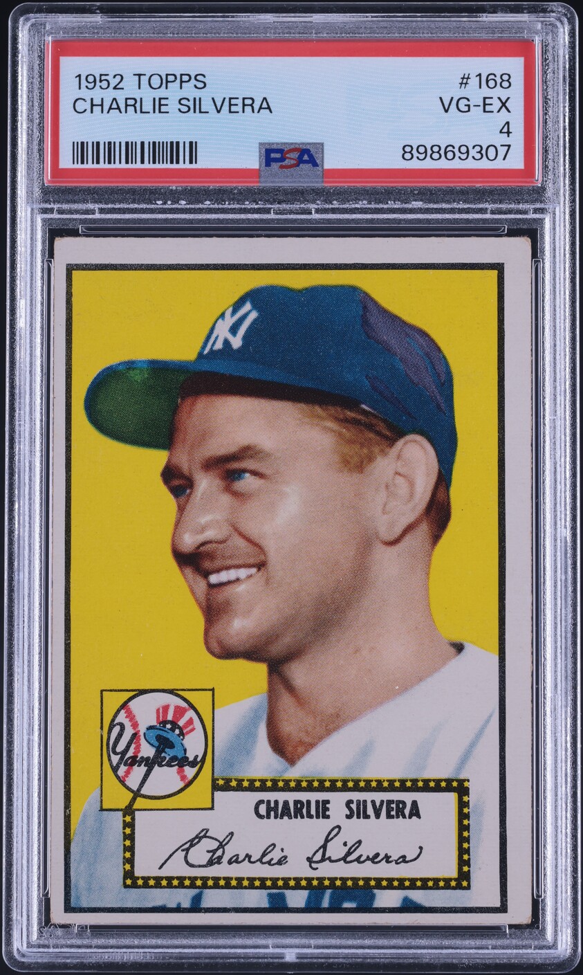 1952 Topps Charlie Silvera #168 PSA 4 VGEX