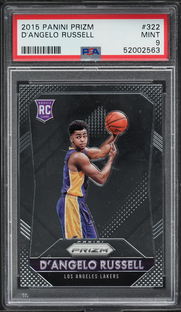 2015 Panini Prizm D'Angelo Russell ROOKIE #322 PSA 9 MINT