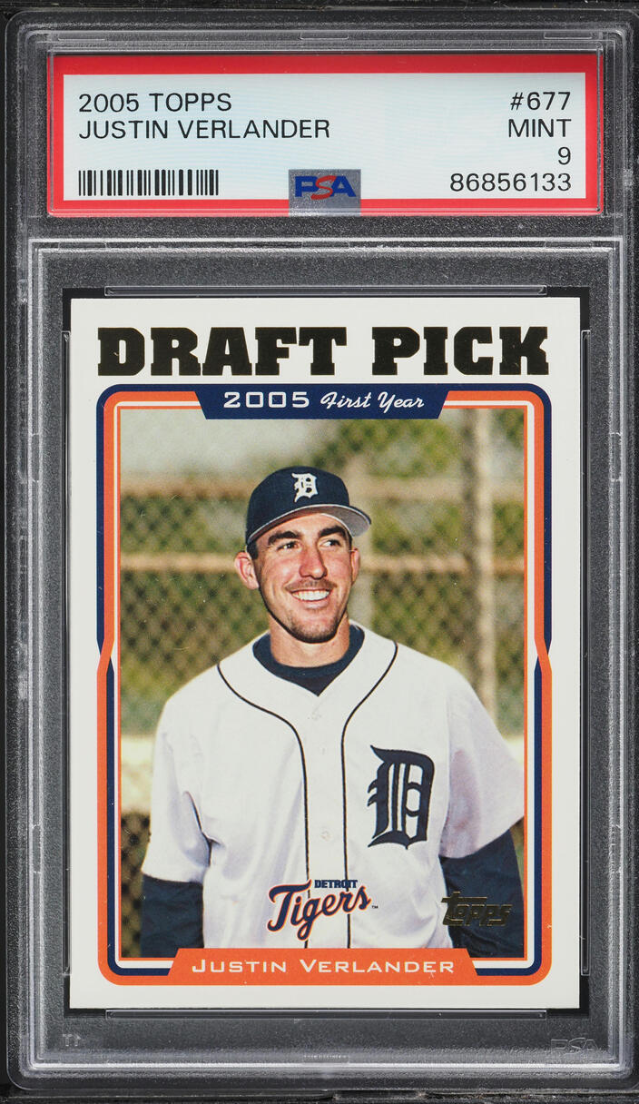 2005 Topps Justin Verlander PROSPECT #677 PSA 9 MINT