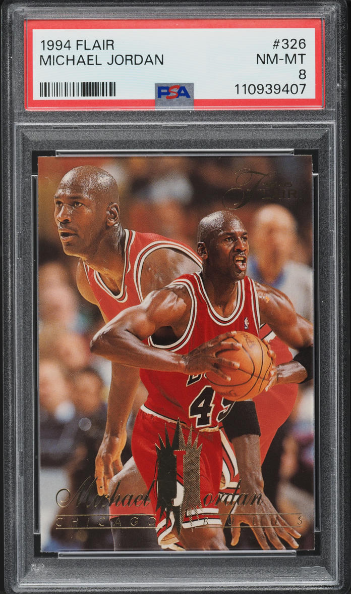 1994 Flair Basketball Michael Jordan #326 PSA 8 NM-MT