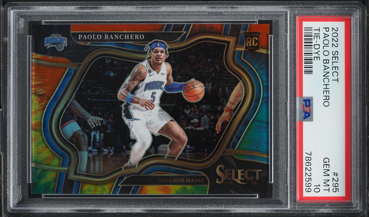2022 Select Courtside Tie-Dye Paolo Banchero /25 #295 PSA 10 GEM MINT