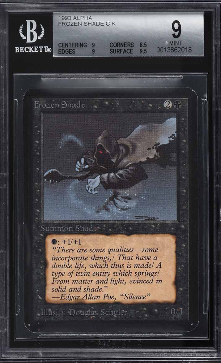 1993 Magic The Gathering MTG Alpha Frozen Shade C K BGS 9 MINT