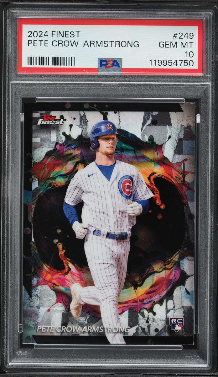 2024 Finest Pete Crow-Armstrong ROOKIE #249 PSA 10 GEM MINT