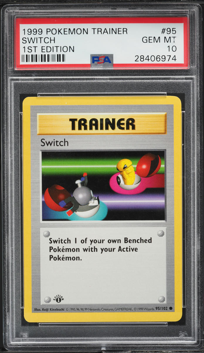 1999 Pokemon Base Set 1st Edition Switch #95 PSA 10 GEM MINT