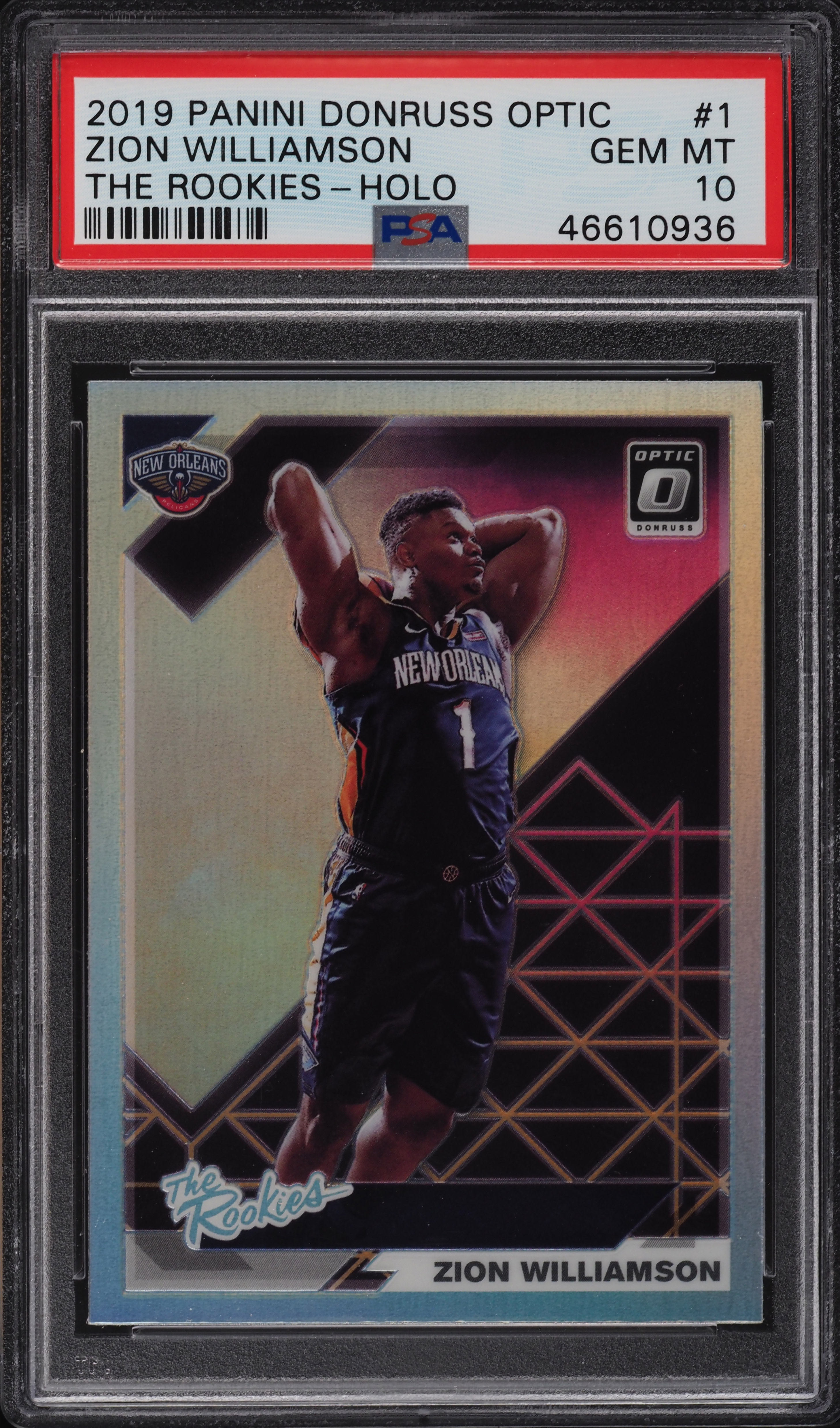 2019 Donruss Optic The Rookies Holo Zion Williamson ROOKIE #1 PSA 10 GEM MINT