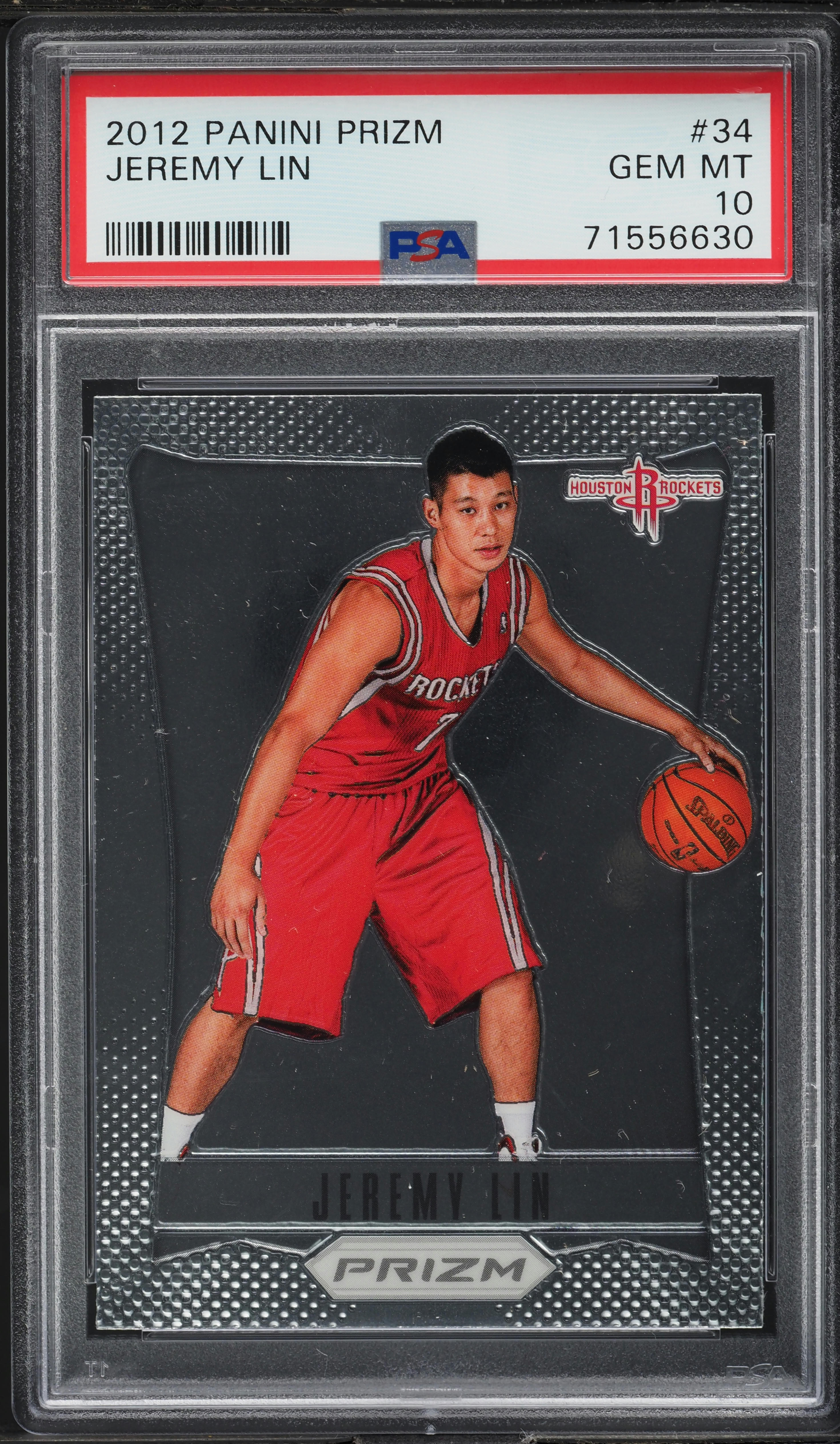 2012 Panini Prizm Jeremy Lin #34 PSA 10 GEM MINT