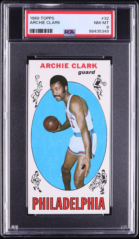 1969 Topps Basketball Archie Clark ROOKIE #32 PSA 8 NM-MT