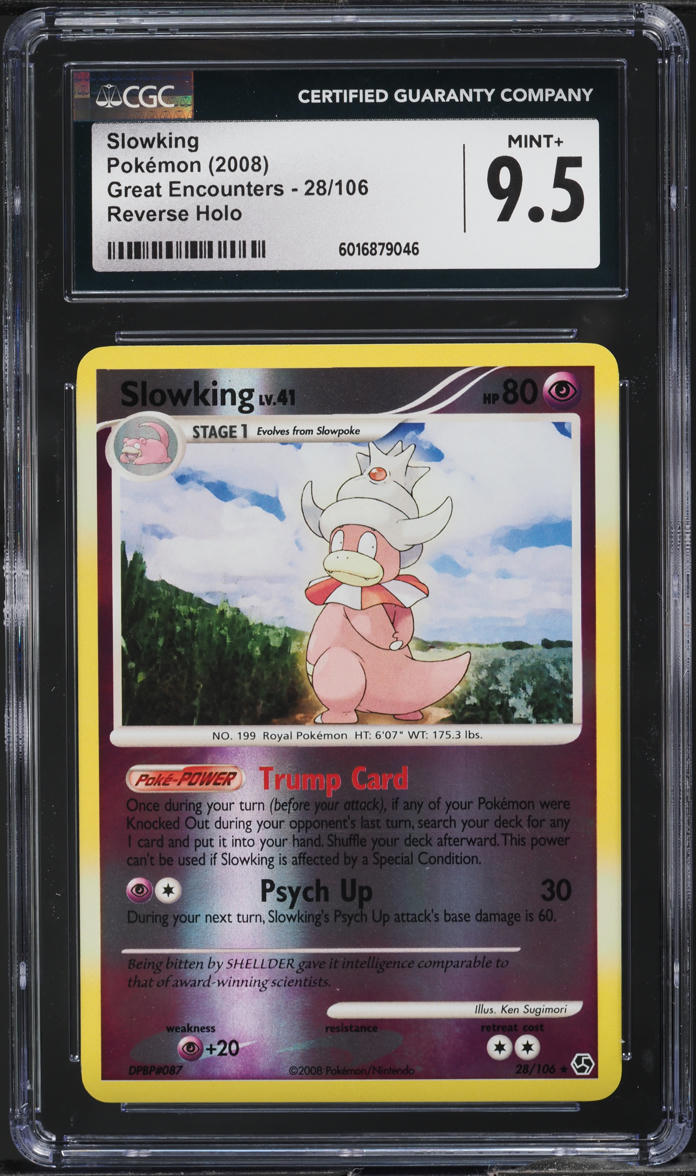 2008 Pokemon DP Great Encounters Reverse Holo Slowking #28 CGC 9.5 MINT+