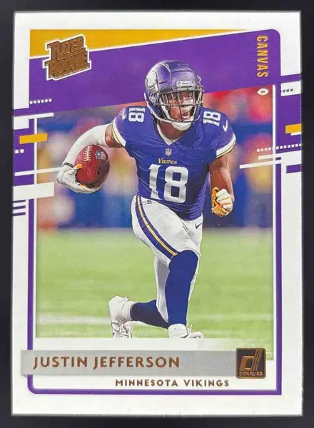 2020 Panini Donruss Rated Rookies Canvas #313 Justin Jefferson RC