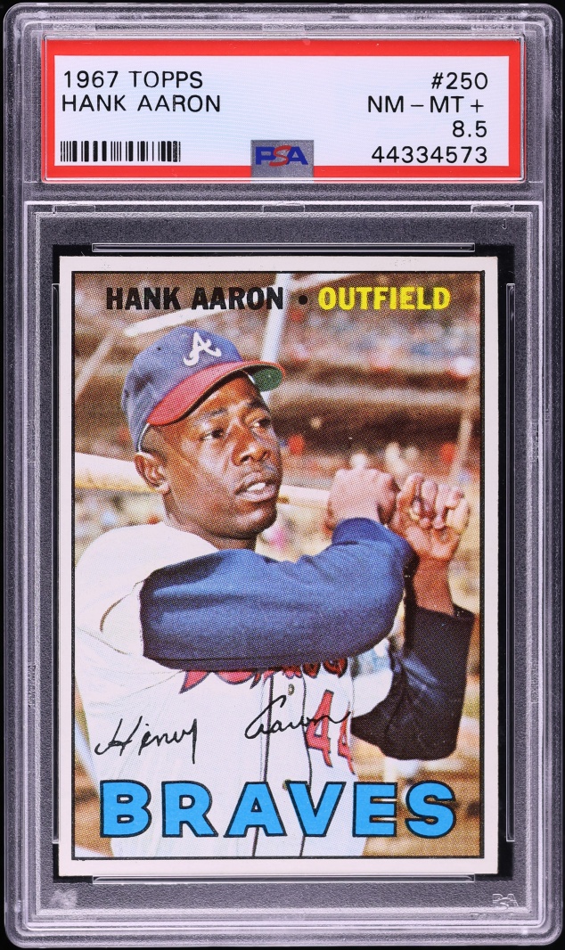 1967 Topps Hank Aaron #250 PSA 8.5 NM-MT+