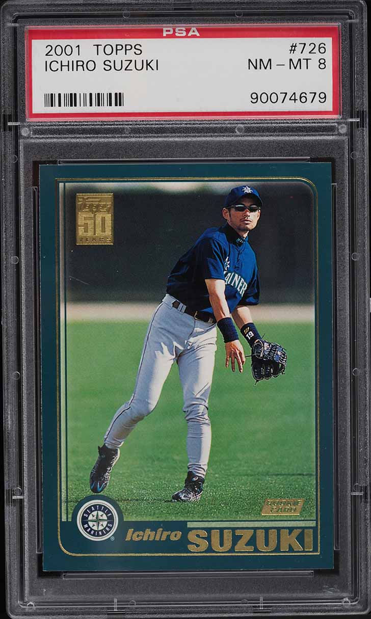 2001 Topps Ichiro ROOKIE #726 PSA 8 NM-MT