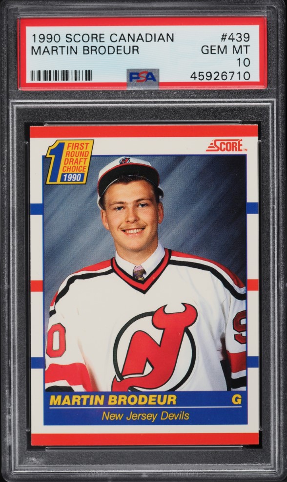 1990 Score Canadian Martin Brodeur ROOKIE #439 PSA 10 GEM MINT