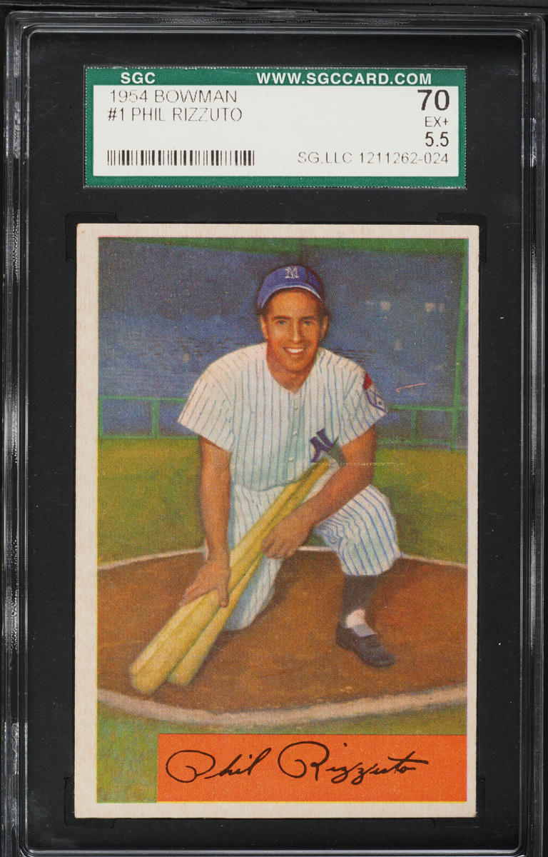 1954 Bowman Phil Rizzuto #1 SGC 5.5 EX+