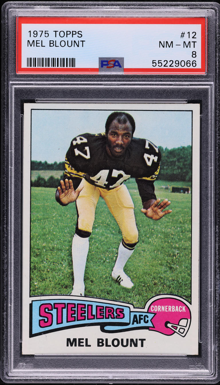 1975 Topps Football Mel Blount ROOKIE #12 PSA 8 NM-MT