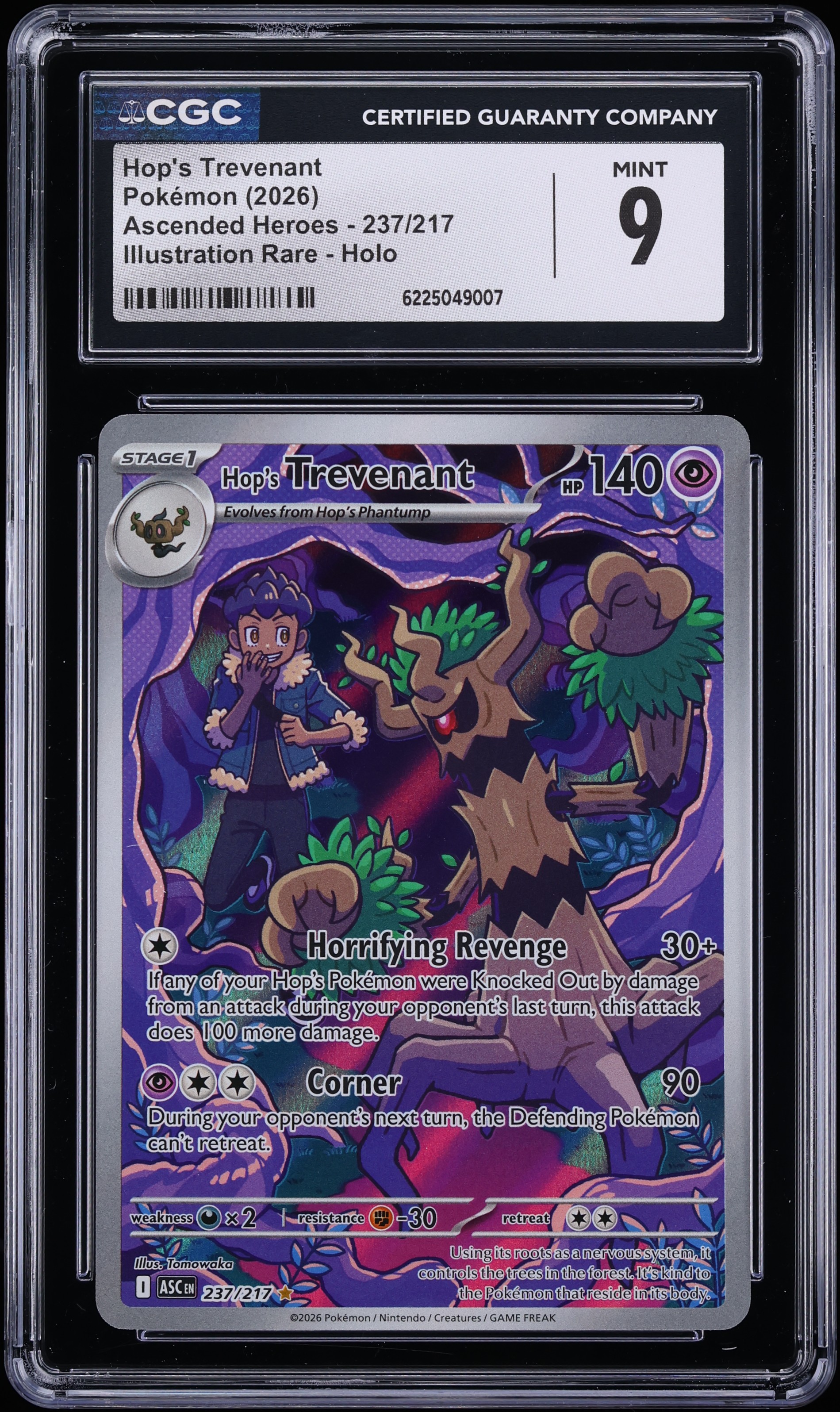 2026 Pokemon Mega Evolution Ascended Heroes IR Hop's Trevenant #237 CGC 9 MINT