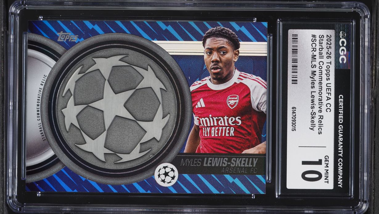 Myles Lewis-Skelly #SCR-MLS 2025-26 Topps UEFA Club Competitions Starball Commemorative Relics