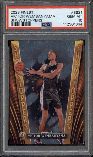 2023 Finest Showstoppers #SS21 Victor Wembanyama RC Rookie PSA 10