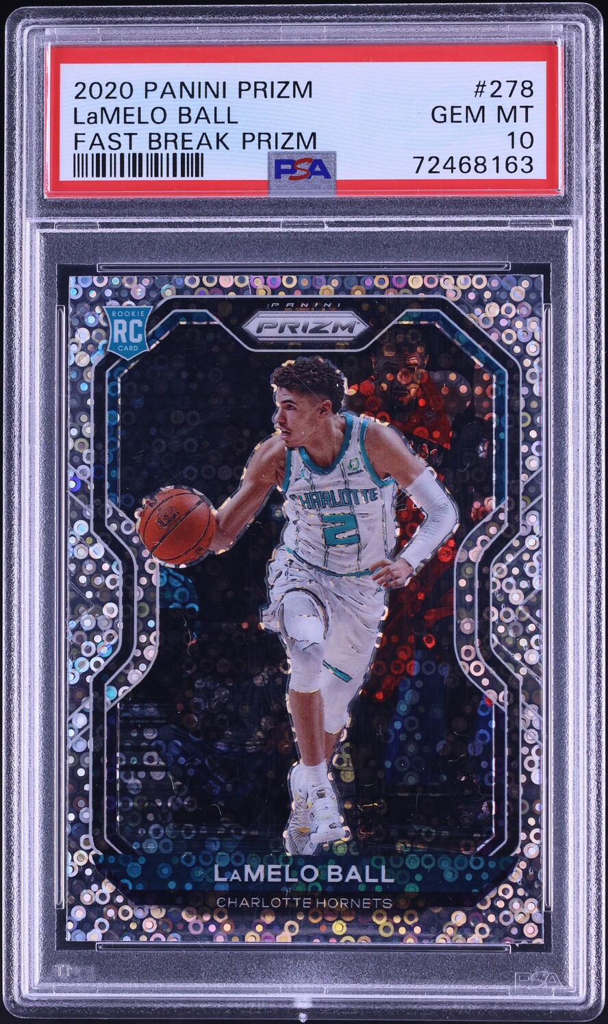 2020 Panini Prizm Fast Break LaMelo Ball ROOKIE #278 PSA 10 GEM MINT