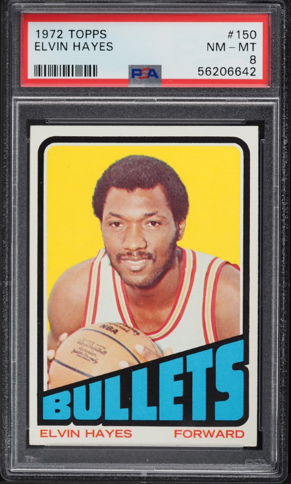 1972 Topps Basketball Elvin Hayes #150 PSA 8 NM-MT