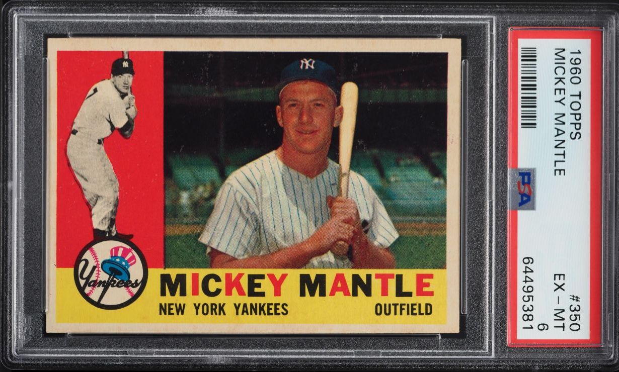 1960 Topps Mickey Mantle #350 PSA 6 EXMT