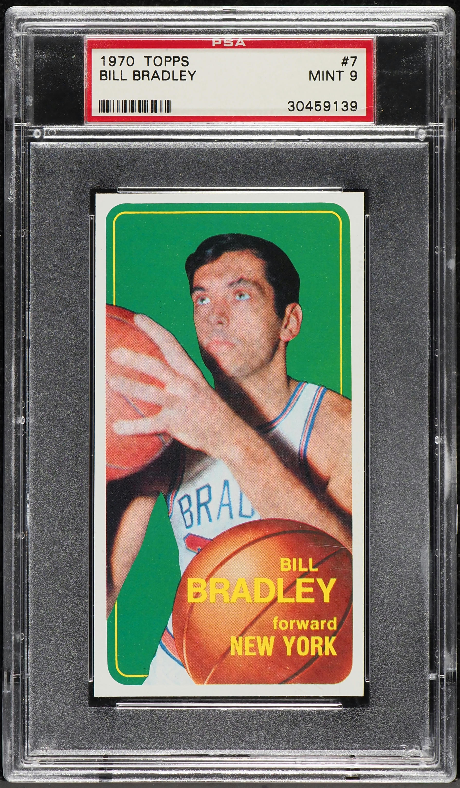 1970 Topps Basketball Bill Bradley #7 PSA 9 MINT