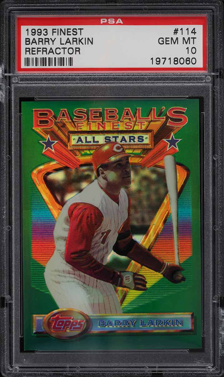 1993 Finest Refractor Barry Larkin ALL-STAR #114 PSA 10 GEM MINT