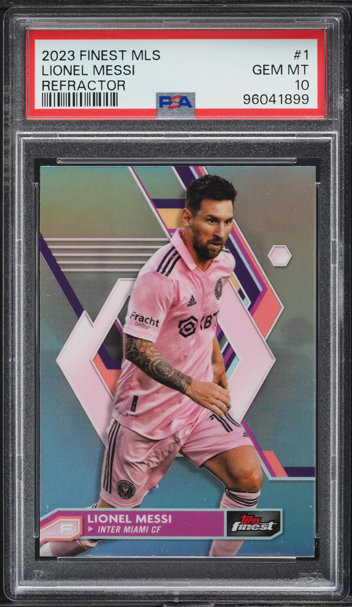 2023 Finest MLS Refractor Lionel Messi #1 PSA 10 GEM MINT