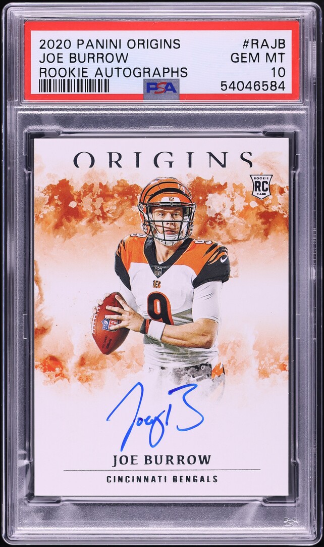 2020 Panini Origins Joe Burrow ROOKIE AUTO #RA-JB PSA 10 GEM MINT