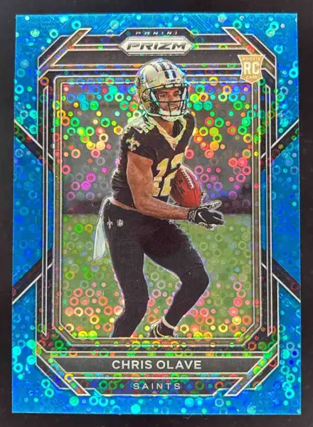 2022 Panini Prizm No Huddle Blue #310 Chris Olave RC /79