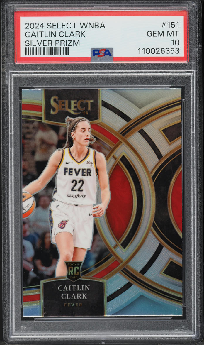 2024 Panini Select WNBA Silver Prizm Caitlin Clark ROOKIE #151 PSA 10 GEM MINT