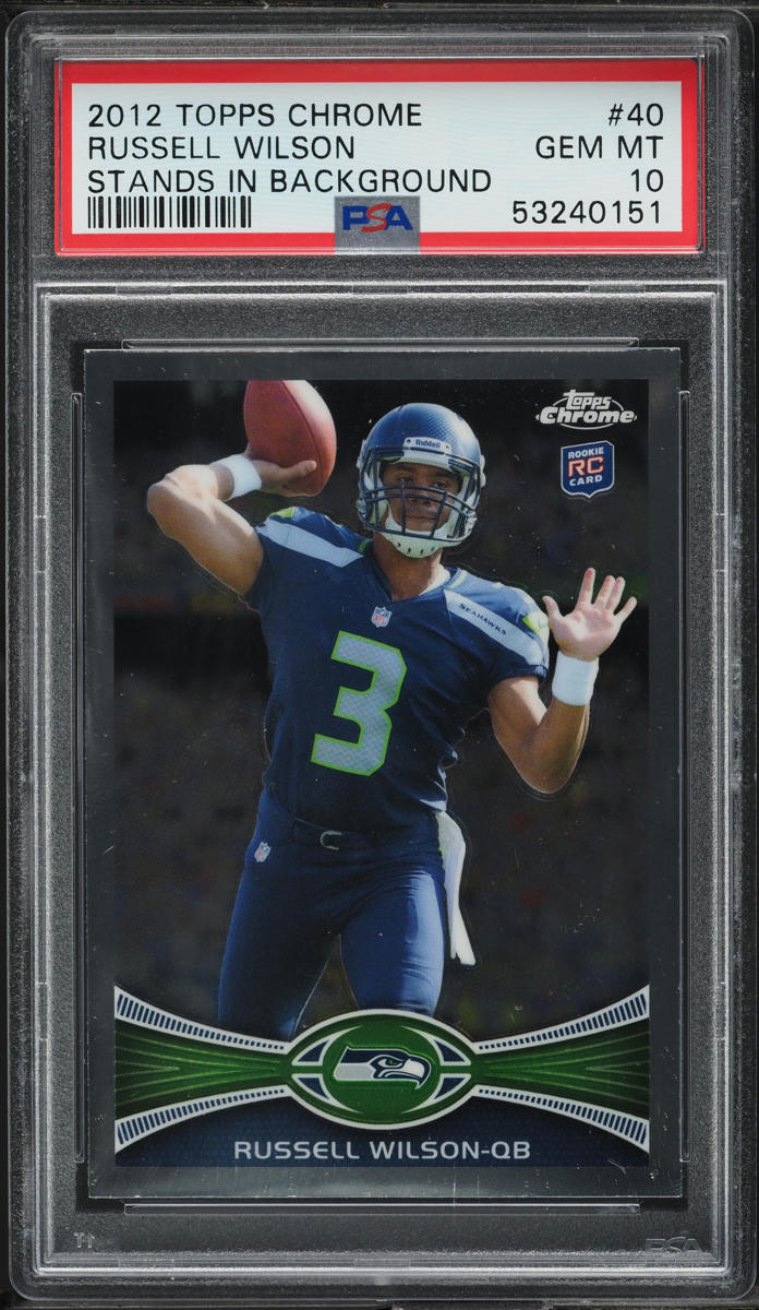 2012 Topps Chrome Russell Wilson ROOKIE #40 PSA 10 GEM MINT