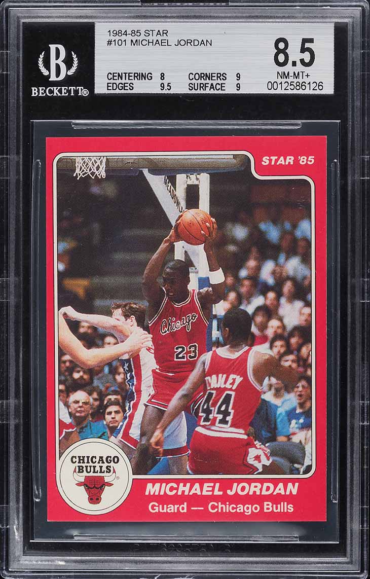1984-85 Star Basketball Michael Jordan ROOKIE #101 BGS 8.5 NM-MT+