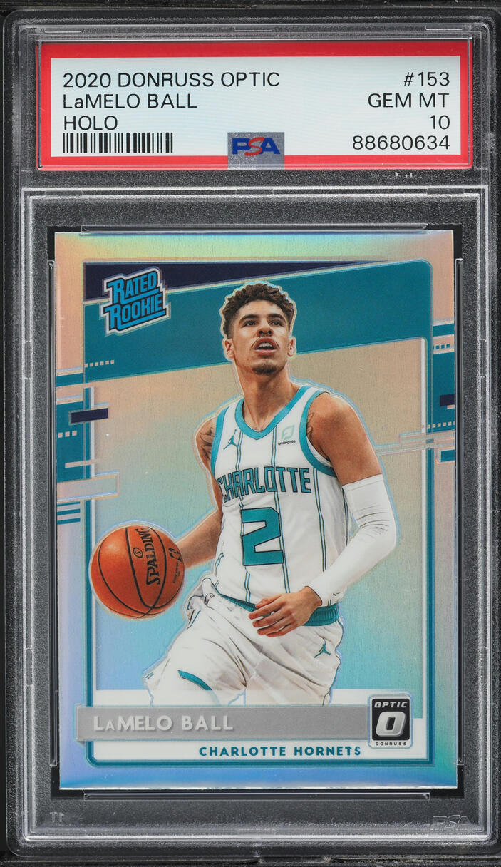2020 Donruss Optic Holo LaMelo Ball ROOKIE #153 PSA 10 GEM MINT