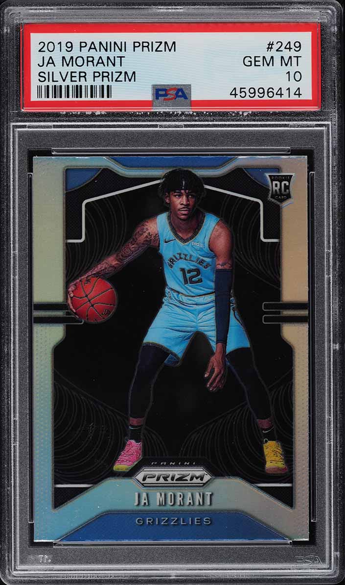 2019 Panini Prizm Silver Ja Morant ROOKIE #249 PSA 10 GEM MINT