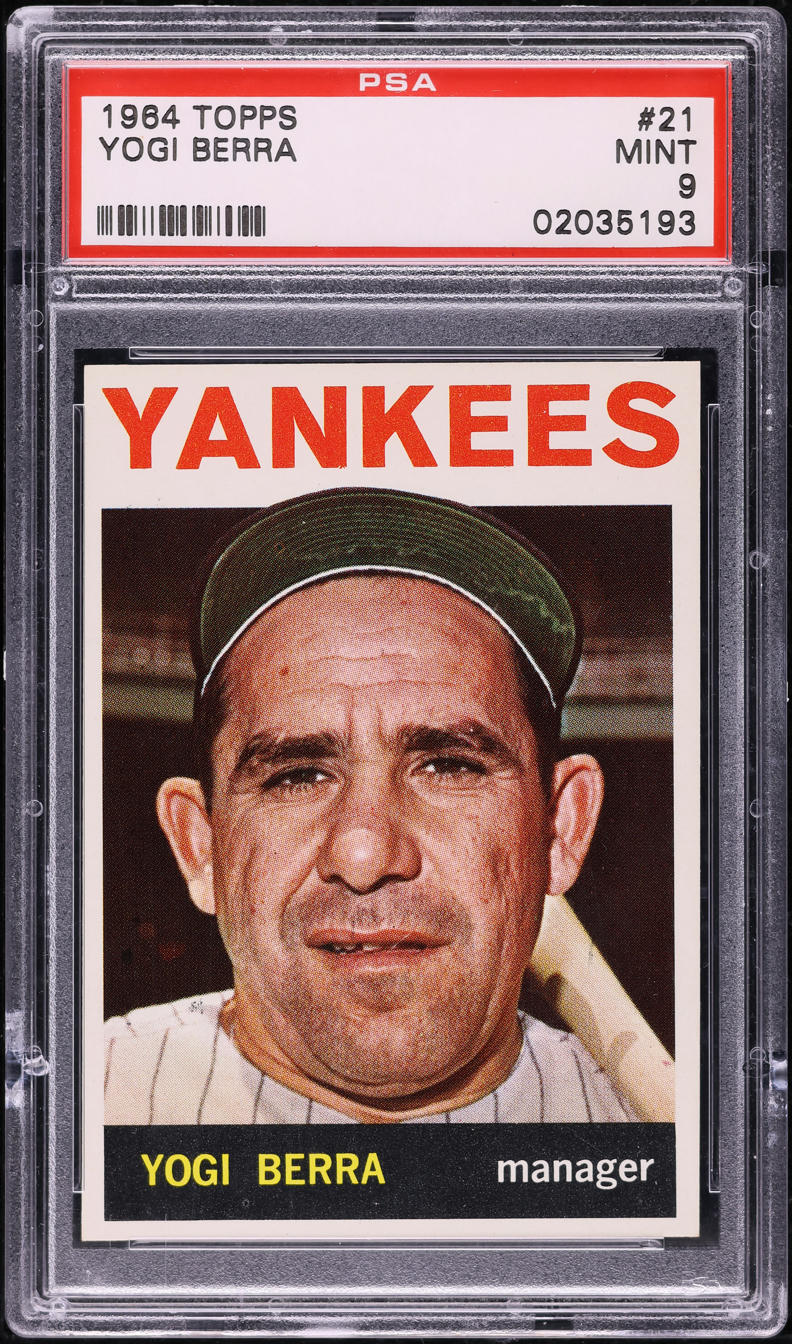 1964 Topps Yogi Berra #21 PSA 9 MINT