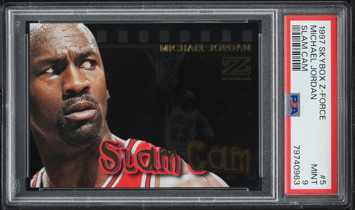 1997 Skybox Z-Force Slam Cam Michael Jordan #5 PSA 9 MINT