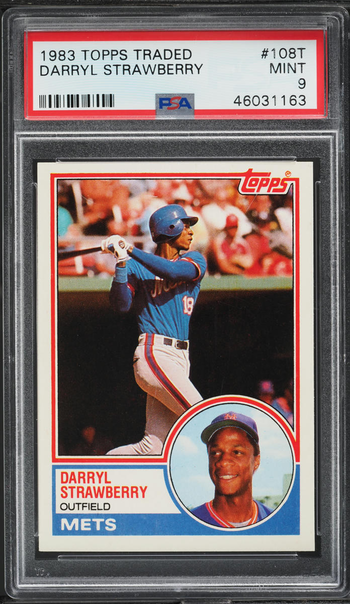 1983 Topps Traded Darryl Strawberry ROOKIE #108T PSA 9 MINT