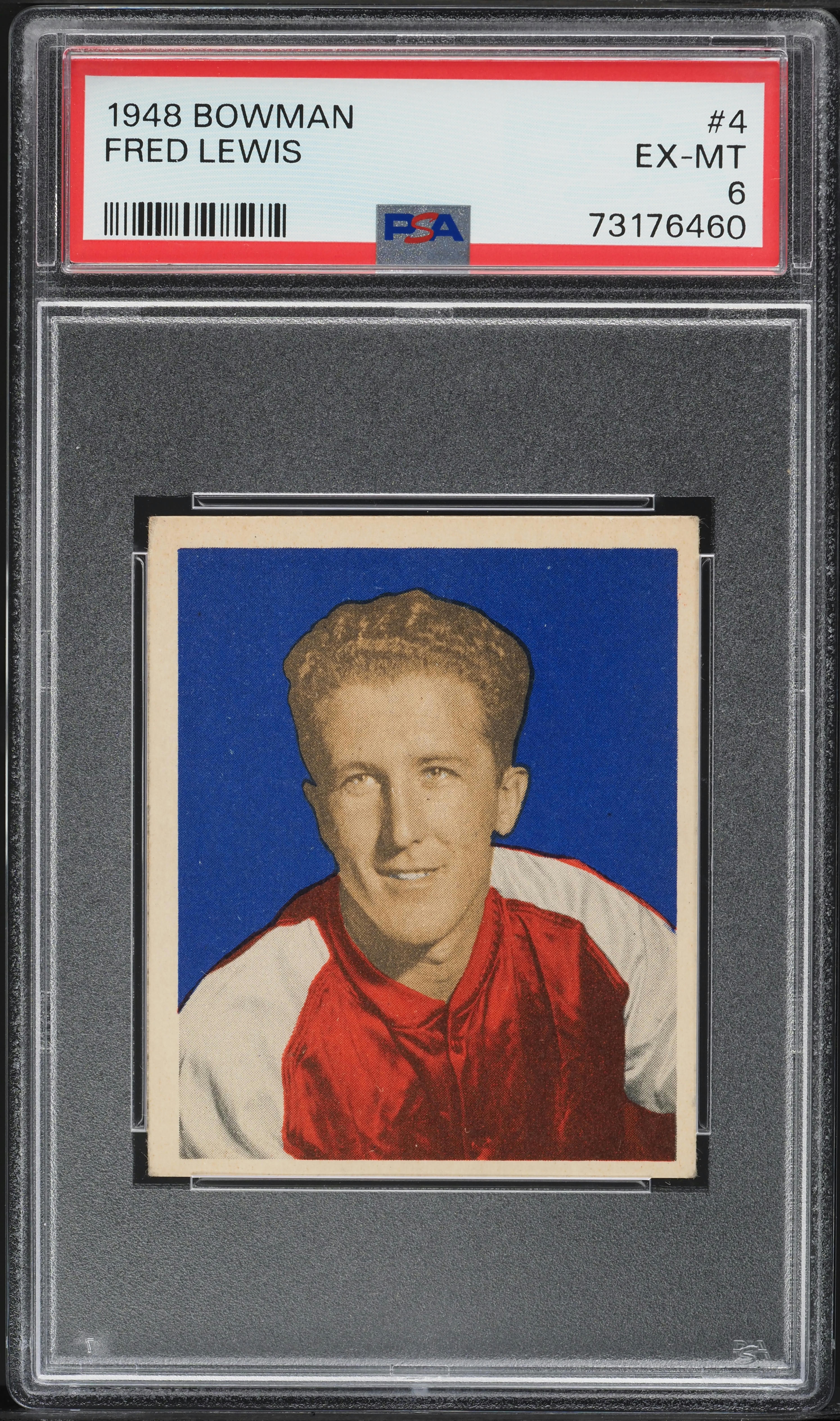 1948 Bowman Basketball Fred Lewis #4 PSA 6 EXMT